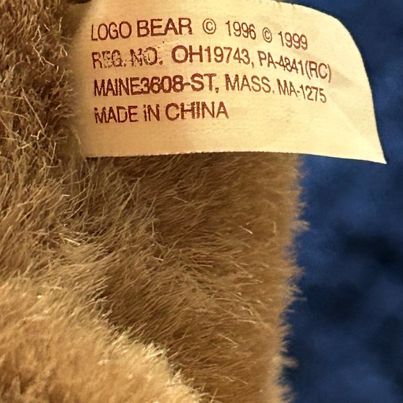 NWOT Vintage LOGO BEAR Eagle Plush Toy Stuffed Animal 1999 - Picture 10 of 11